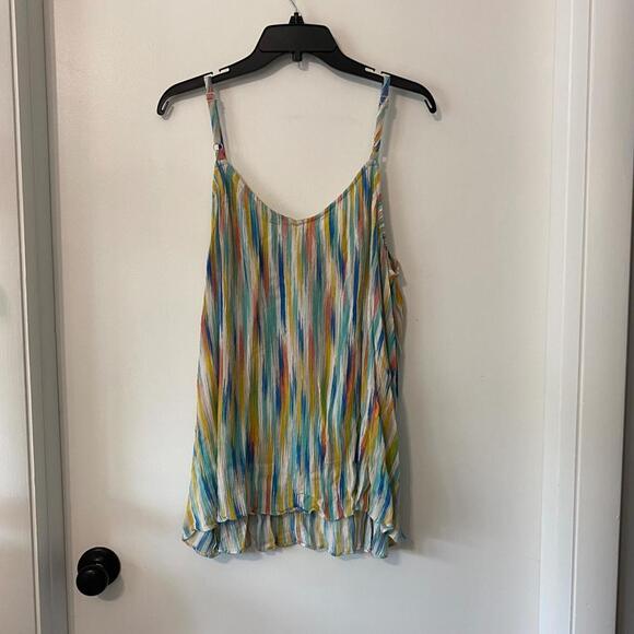 Torrid Multicolor Striped Scoop Neck Tank Top - Picture 3 of 4